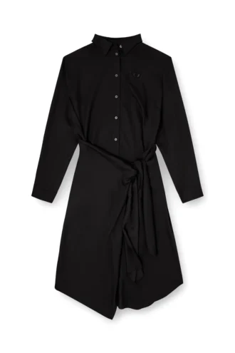 d-iletta-s1 Midi shirt dress with twisted detail