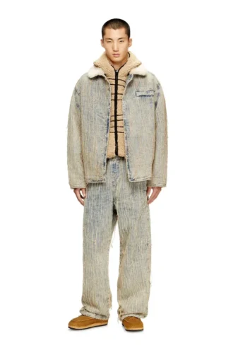 d-ivar-s Jacket in floating-thread jacquard denim