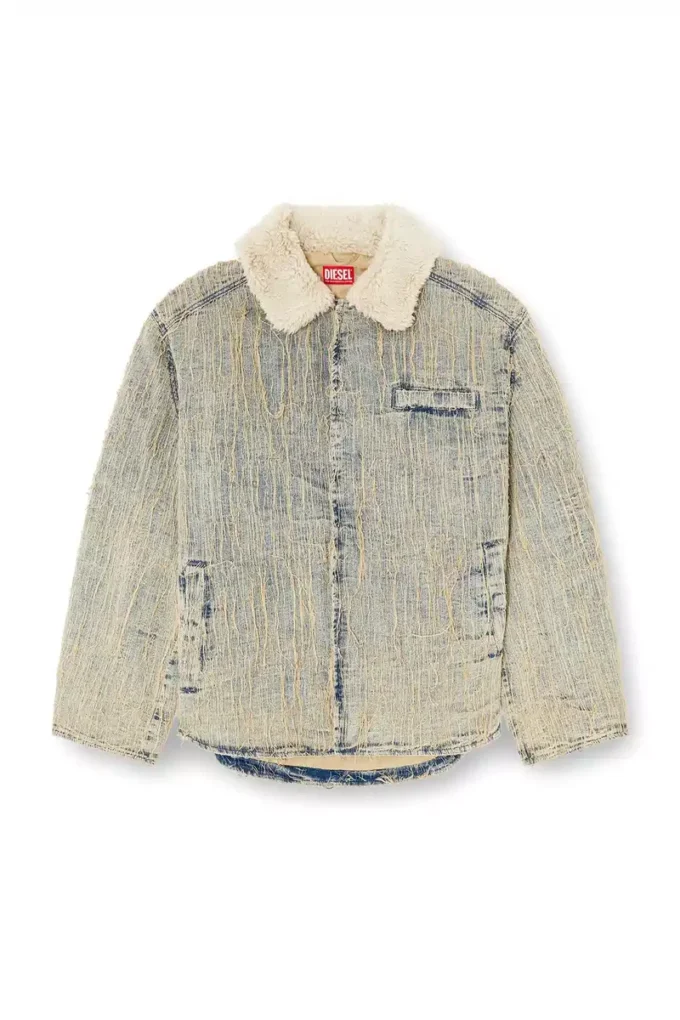 d-ivar-s Jacket in floating-thread jacquard denim