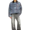 d-ivar-s1 Jacket in graphic bouclé denim