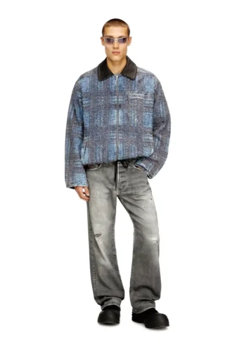 d-ivar-s1 Jacket in graphic bouclé denim