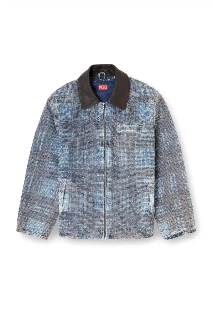 d-ivar-s1 Jacket in graphic bouclé denim