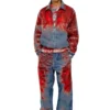 d-krap-fse Jacket in devoré denim with logo