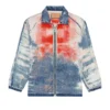 d-krap-fse Jacket in devoré denim with logo