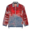 d-krap-fse Jacket in devoré denim with logo