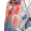 d-krap-fse Jacket in devoré denim with logo