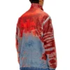 d-krap-fse Jacket in devoré denim with logo