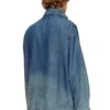 d-krap-s6 Zipped jacket in fluid denim