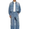 d-kurz Jacket in coloured herringbone denim