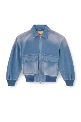 d-kurz Jacket in coloured herringbone denim