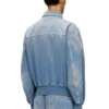d-kurz Jacket in coloured herringbone denim