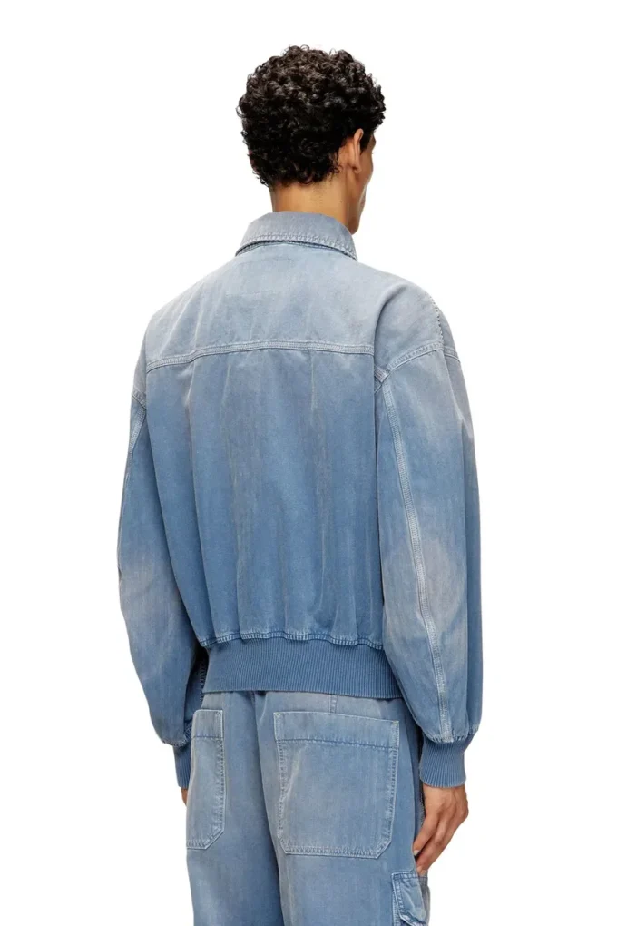 d-kurz Jacket in coloured herringbone denim