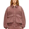 d-kurz Jacket in coloured herringbone denim