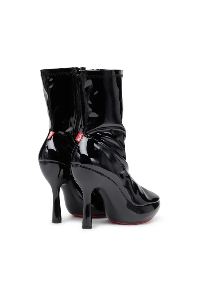 d-lake platform midb zip stretch D-Lake-Platform ankle boots in patent stretch PU