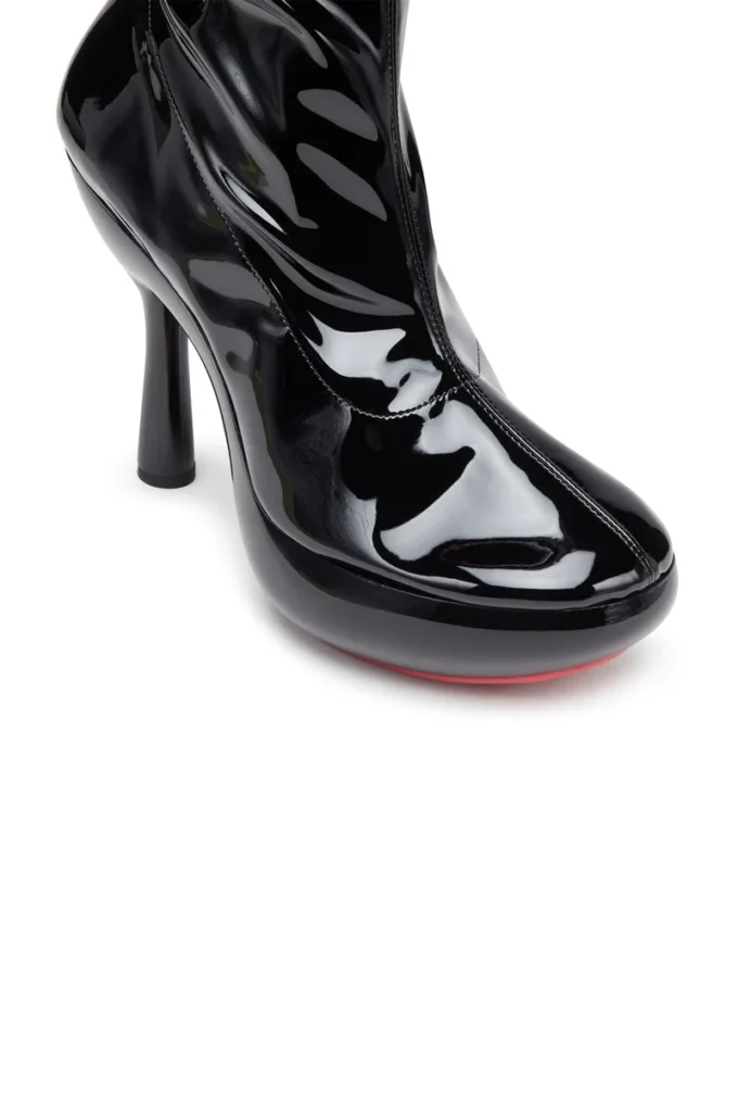 d-lake platform midb zip stretch D-Lake-Platform ankle boots in patent stretch PU