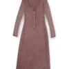 d-ley Midi dress in faded ribbed jersey