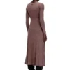 d-ley Midi dress in faded ribbed jersey