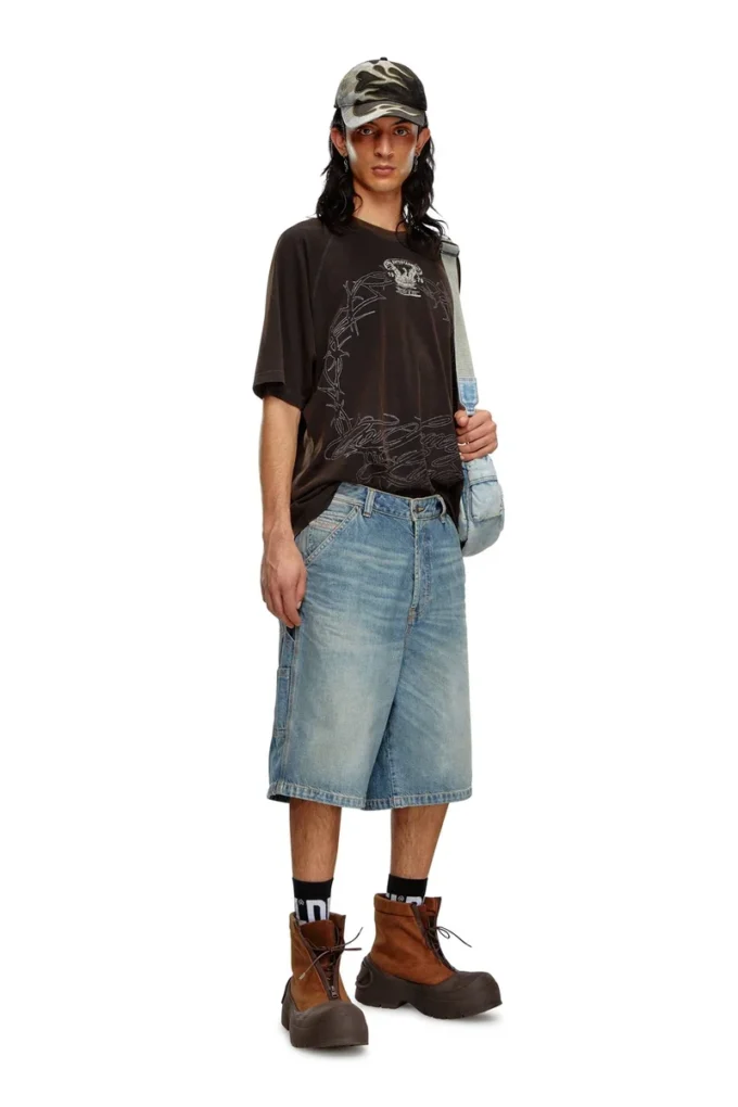 d-livery-short Denim utility shorts