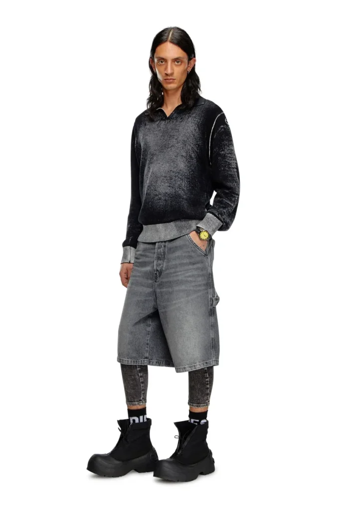 d-livery-short Hemp denim utility shorts