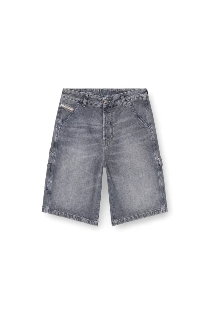 d-livery-w-short Relaxed-fit denim shorts