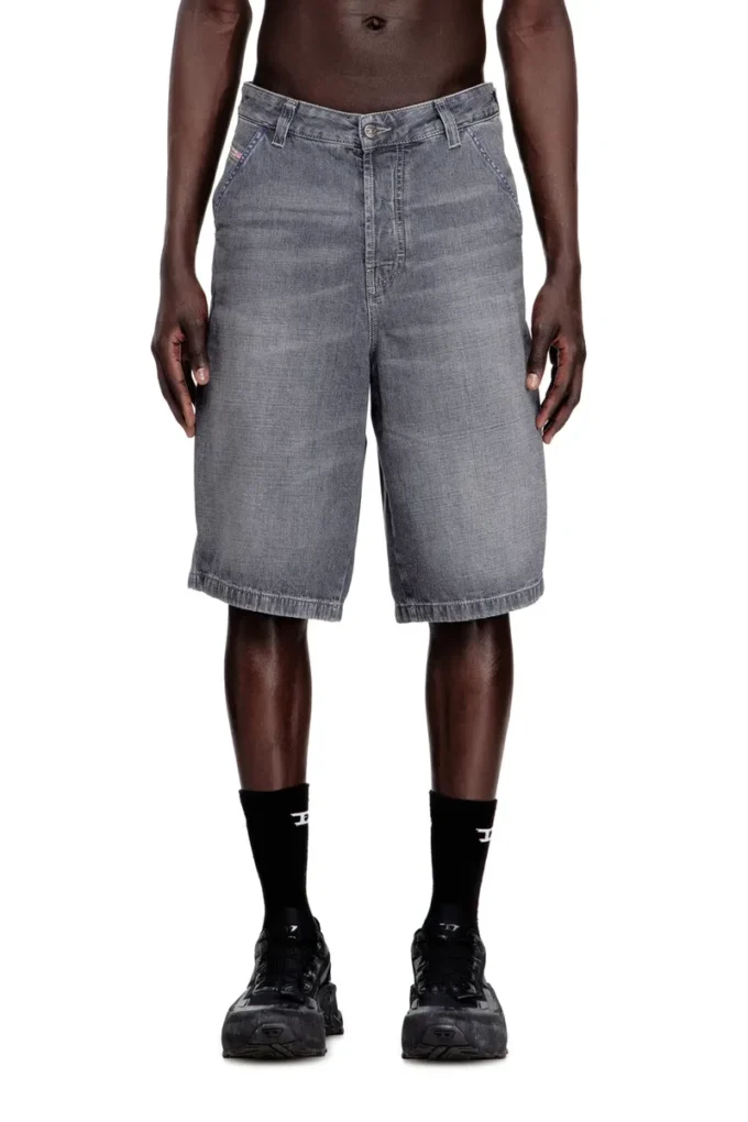 d-livery-w-short Relaxed-fit denim shorts