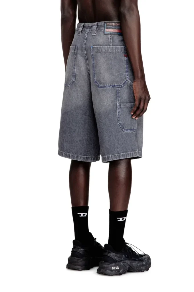 d-livery-w-short Relaxed-fit denim shorts