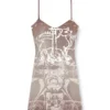 d-longy Mini dress with foil print