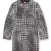 d-lot-fsh Coat in Prince of Wales jacquard denim