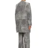 d-lot-fsh Coat in Prince of Wales jacquard denim