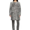 d-lot-fsh Coat in Prince of Wales jacquard denim