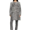 d-lot-fsh Coat in Prince of Wales jacquard denim