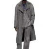 d-matthew-s Trench coat in patterned denim