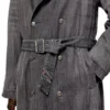 d-matthew-s Trench coat in patterned denim
