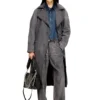 d-matthew-s Trench coat in patterned denim