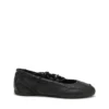 d-mile ballerina lace up w D-Mile-Lace-up ballet flats in leather and mesh