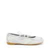 d-mile ballerina lace up w D-Mile-Lace-up ballet flats in leather and mesh