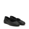 d-mile ballerina lace up w D-Mile-Lace-up ballet flats in leather and mesh