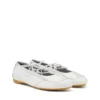 d-mile ballerina lace up w D-Mile-Lace-up ballet flats in leather and mesh