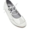 d-mile ballerina lace up w D-Mile-Lace-up ballet flats in leather and mesh