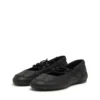 d-mile ballerina lace up w D-Mile-Lace-up ballet flats in leather and mesh