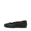 d-mile ballerina lace up w D-Mile-Lace-up ballet flats in leather and mesh