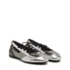 d-mile ballerina lace up w D-Mile-Metallic lace-up ballet flats