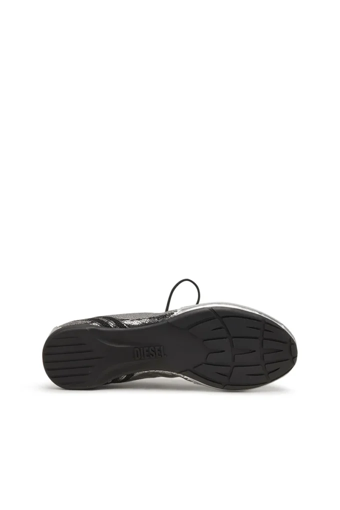 d-mile ballerina lace up w D-Mile-Metallic lace-up ballet flats