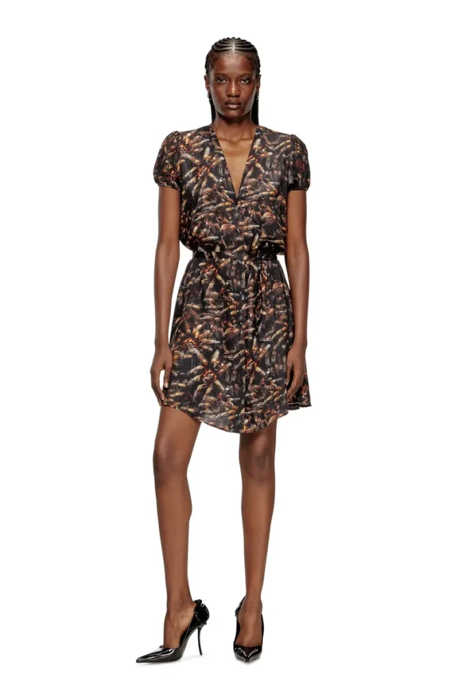 d-ollish Viscose dress with waist belt