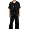 d-paroshort Bowling shirt in Tencel denim
