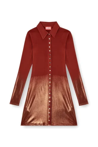d-pol Polo mini dress with front buttons