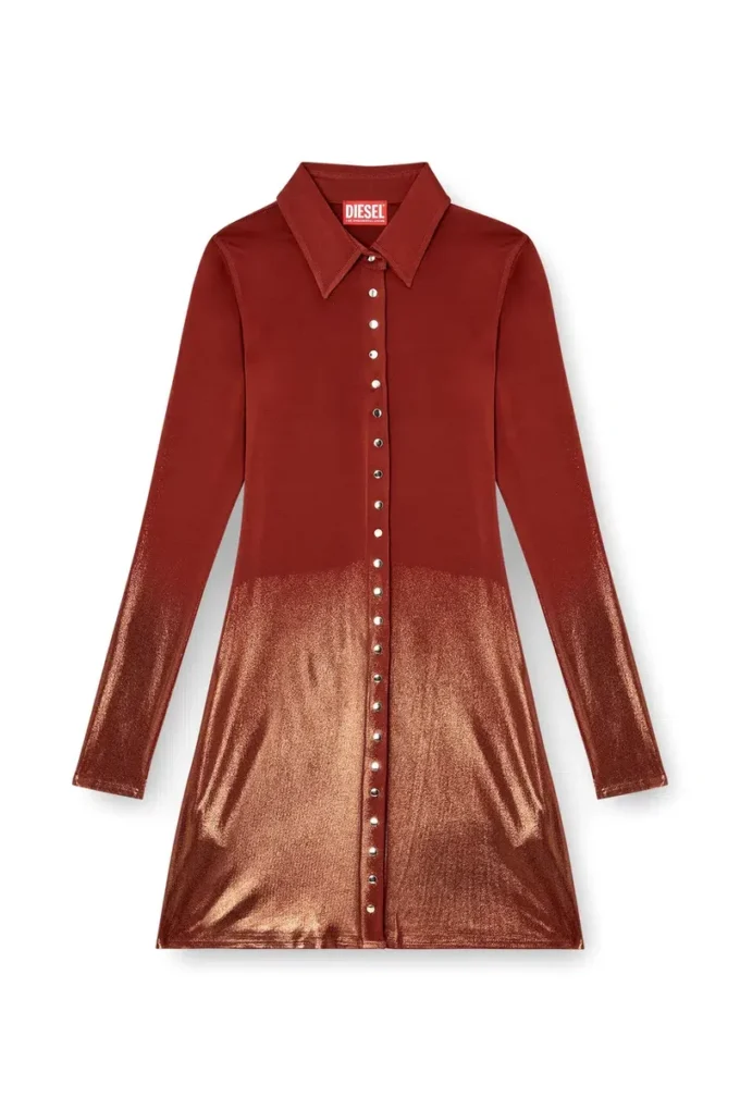 d-pol Polo mini dress with front buttons