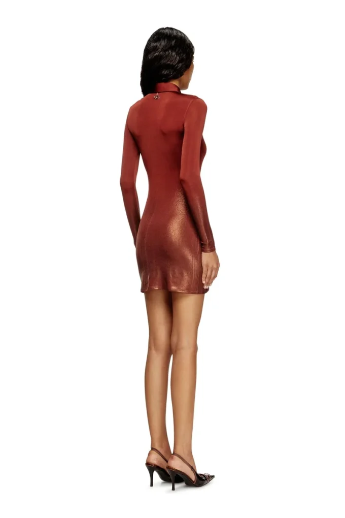 d-pol Polo mini dress with front buttons