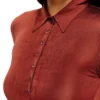 d-pol Polo mini dress with front buttons
