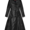 d-ragon Midi coat dress with biker details